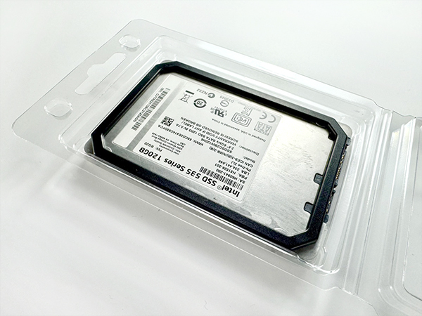 ssd with ssd spacer plastic box packaging